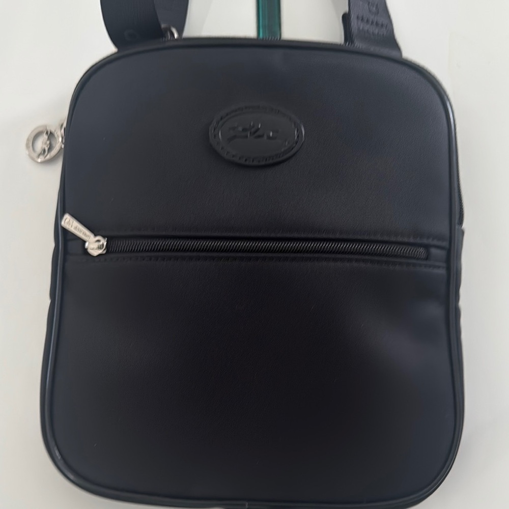 Black Leather Crossbody Bag